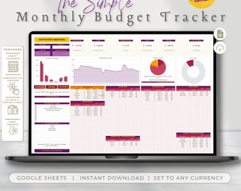 Halloween Budget Tracker, Monthly Google Sheets Planner (Digital Download)