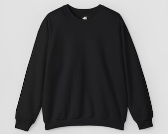 Plain Black Crewneck Sweatshirt