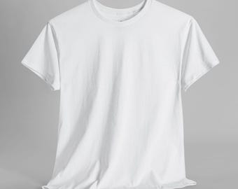 SCH2500134 | White Basic Women's Heavy Cotton T-Shirt