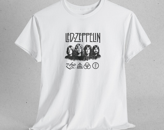 SCH-M212 | Vintage Led Zeppelin Heavy Cotton Tee