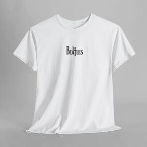 SCH2500162 | The Beatles Theme Heavy Cotton Tee, Vintage Band Tee, Retro Music Shirt, Gift for Music Lovers, Classic Rock Apparel