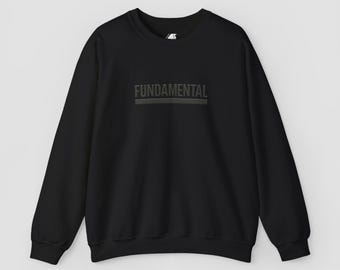 Fundamental Embossed Bar Crewneck Sweatshirt