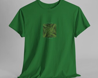 SCH2500158 | T-shirt With Green Leaf Design