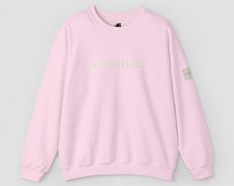 Pink Essentials Tone-on-Tone Crewneck Sweatshirt