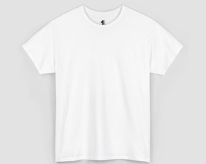 SCH-W317 | White Basic Women's Heavy Cotton T-Shirt