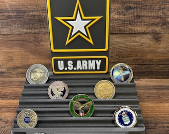 U.S. Army Stadium Coin Holder With Clock Option