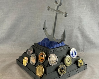 Naval Anchor Pyramid Coin Holder