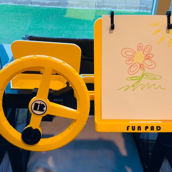 Add-on for Fun series: Fun Drawing/Writing Pad (DASH IS NEEDED) for Wonderfold W Series, Joymor Duo, Keenz xc Wagon Strollers