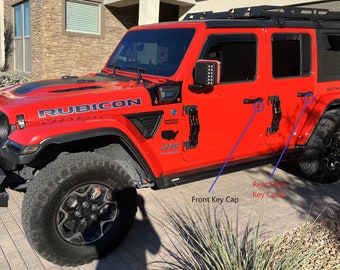 Customized Jeep JL Wrangler/ JT Gladiator (2018-2024) Key Covers