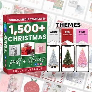 Christmas Instagram Post | Social Media Christmas | Engagement Boost, Christmas Holiday | Christmas Instagram | social media template