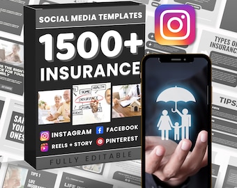 Insurance Social Media , Instagram post templates simple, Instagram post story, Facebook post, Insurance Canva , ig template