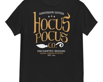 Hocus Pocus Broom Company - T-shirt classique unisexe par Llama Wrangler