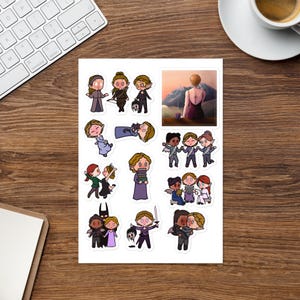 Officially Licensed ACOTAR Nesta Archeron sticker sheet
