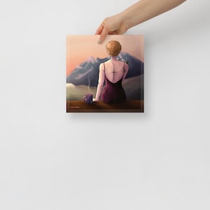 Officially Licensed ACOTAR Nesta Archeron finding her zen print