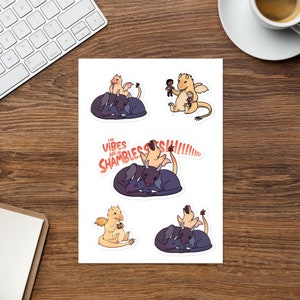 Dramatic Golden Dragon Stickers