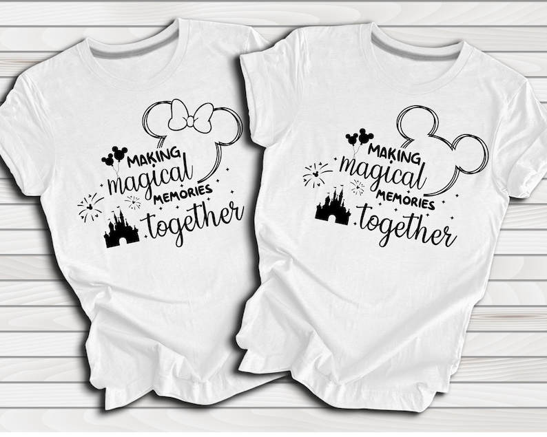 Family Matching Shirt, Mickey & Minnie Mouse Tee, Disney Couples Apparel, Honeymoon T-Shirt image 2