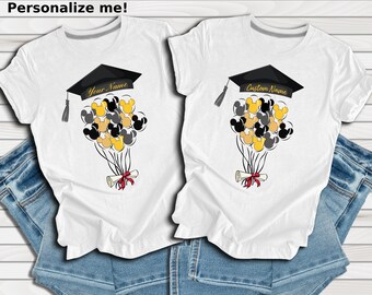 Custom Graduation Tshirt, Senior Disney Trip Tshirt, Rainbow Graduation, Vintage Graduation, Retro Graduation Tshirt, Graduation Gift Tshirt