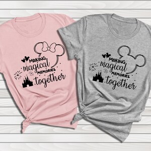 Family Matching Shirt, Mickey & Minnie Mouse Tee, Disney Couples Apparel, Honeymoon T-Shirt image 5
