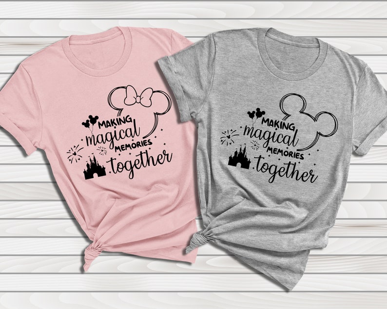 Family Matching Shirt, Mickey & Minnie Mouse Tee, Disney Couples Apparel, Honeymoon T-Shirt image 5