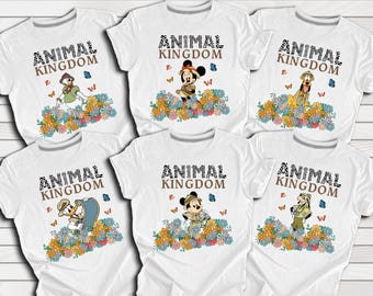 Camiseta Disney Animal Kingdom, camiseta Mickey Safari, camiseta para parejas, camiseta Disney Family Trip, camiseta Disney Spring Flowers, camiseta de regalo para mujer