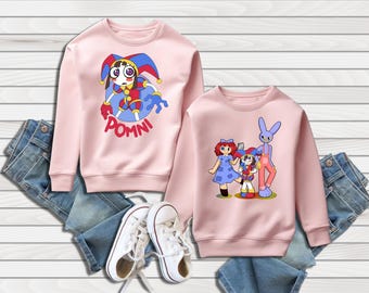 The Amazing Digital Circus Sweatshirt, Kids Sweatshirt, Birthday Party Tshirt, Family Birthday Party, Gift for Birthday, Kids Youth Toddler