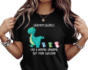 Grammysaurus Shirt, Funny Grandma Dino Tee, Grandkids Dinosaur Shirt, Mothers Day Gift for Grammy
