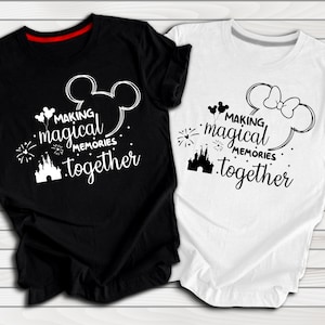 Family Matching Shirt, Mickey & Minnie Mouse Tee, Disney Couples Apparel, Honeymoon T-Shirt image 1