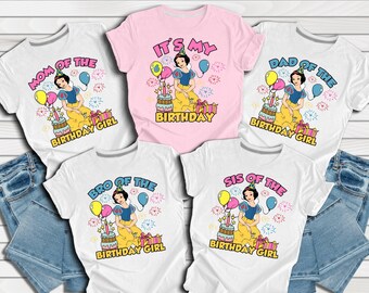 Disney Snow White Shirt, Birthday Girl Shirt, Family Birthday Matching Shirt, Princess Snow White Birthday Girl Shirt, Kids Youth Toddler