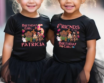 Disney Moana Birthday Family Matching Shirts, Custom Name Birthday Princess Moana Shirt, Moana Movie Characters Shirt, Birthday Girl Shirt