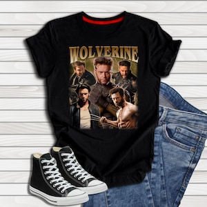 X-Men Wolverine Portrait  Logan Vintage Tshirt, X-Men Wolverine Fans Gift, Cool X-Men Tshirt, Wolverine 90s Tshirt, Tshirts for Dad, Husband