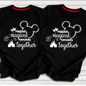 Family Matching Shirt, Mickey & Minnie Mouse Tee, Disney Couples Apparel, Honeymoon T-Shirt image 3