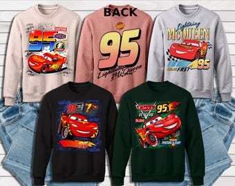 Disney Cars Sweatshirt, Cars Movie Shirt, Cars Birthday Shirt, Pixar Lightening McQueen Shirt, Cars Characters Shirt, Gift for Boyfriends