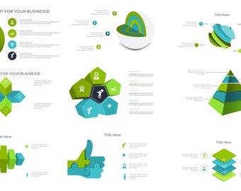 1000 diapositivas de infografía: plantilla de paquete Ultimate Business