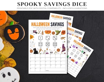 Spooky Halloween Savings Challenge: Budget Tracker Printable (Digital Download)