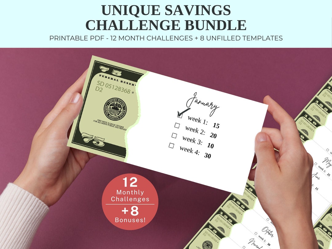 Printable Savings Tracker and Budget Binder Set Take on the Savings ...