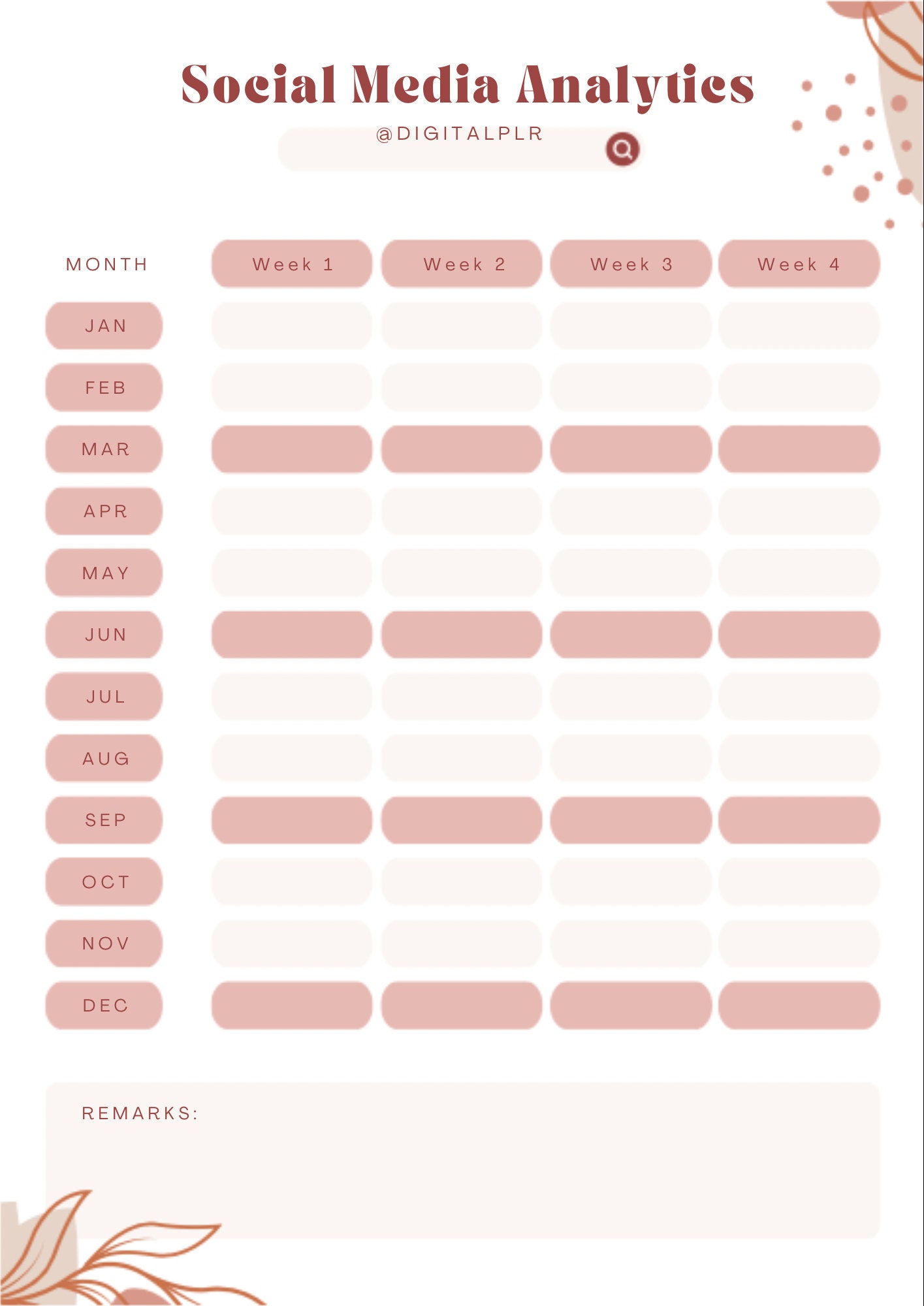 Social Media Planner | Social Media Templates | Social Media Management | Social Media Sign ...