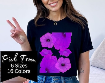 Flower Shirts  Aesthetic Wild Flower Shirt Botanical Floral Minimalist Shirts for Women Botanical Shirt Nature Lover Shirt Ladies Shirts