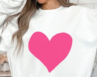 Sweat coeur Saint-Valentin Sweat-shirts Saint-Valentin mignons Sweat-shirts Saint-Valentin vintage Sweat-shirt Saint-Valentin pull Saint-Valentin amour chemise
