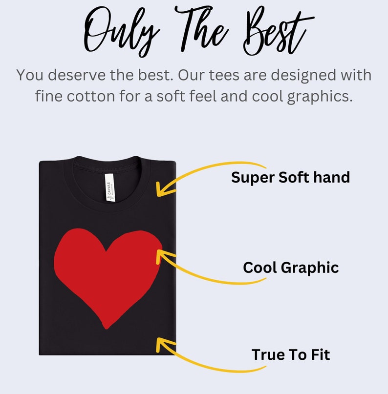 Pretty Red Heart Tee Heart T-Shirt Love T-Shirt Heart Design Women's Heart Shirt Gifts For Her Shirt With Heart Valentines Shirt