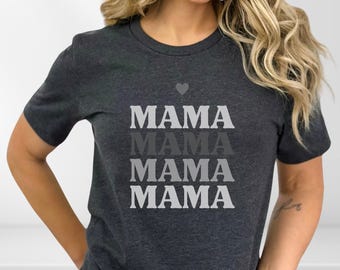 Camiseta de mamá, idea de regalo única y linda para mamá, por menos de 20 dólares, para el día de la madre, económica, para cumpleaños, para mamá, retro, creativa, para baby shower, para embarazadas, camiseta de moda