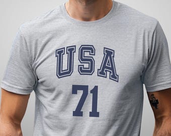 Camiseta personalizada de EE. UU., camiseta personalizada con bandera estadounidense, regalo patriótico, regalo de cumpleaños para hombre, regalo económico para menores de 20 años, camiseta asequible para adolescentes