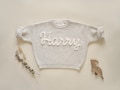 Custom Name Hand Embroidered Baby Sweater: First Birthday Outfit product logo