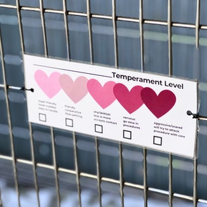 Cage Card - Cage Card - Cage Card - Tierkennzeichnungskarte - Cage Card - Tierkennzeichnungskarte