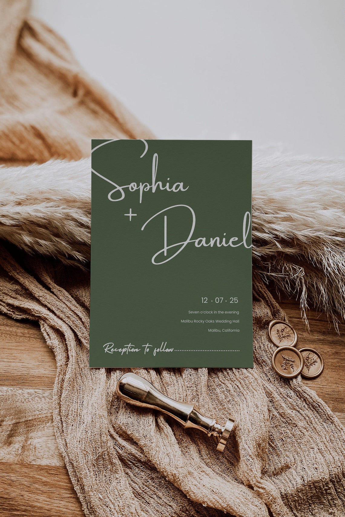 Pastel Color Wedding Invite Suite Template Editable & Printable Wedding