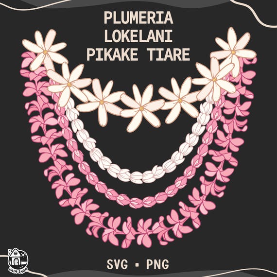 【タグ付き】LA LUICE 花柄 レース 3段コーナーラック ルイス企画 Plumeria Lokelani Pikake and Tiare Lei | 4 Flowers Curve Cut File