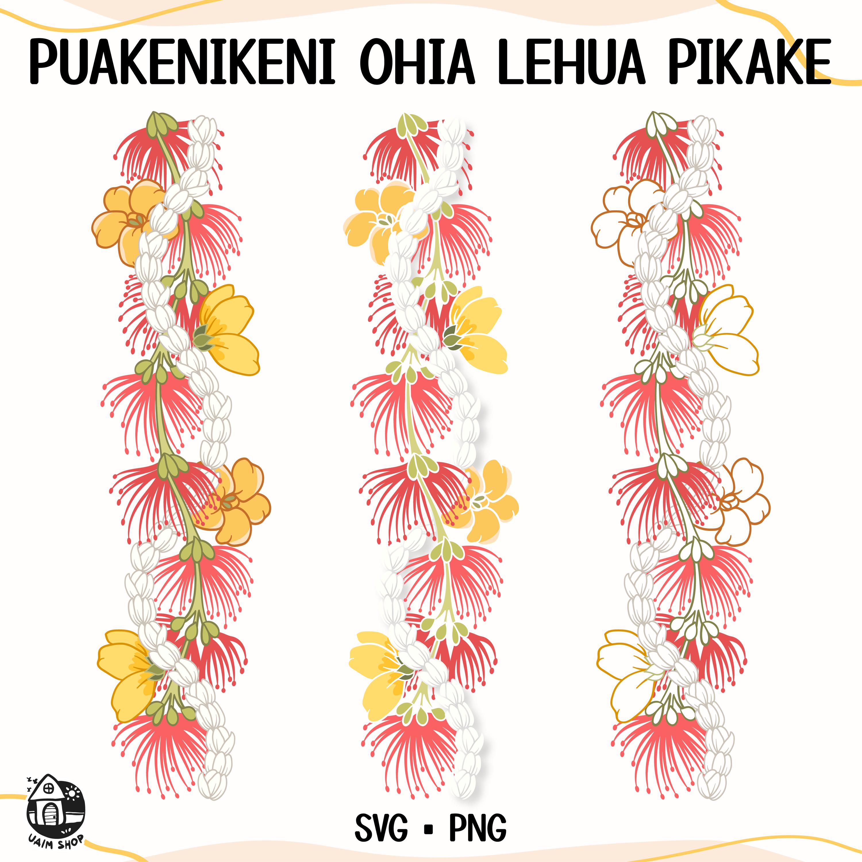 Puakenikeni Ohia Lehua Pikake Lei | Twist Flower | Vertical Lei
