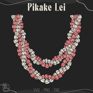 Pikake Lei Flowers SVG: Double Floral Cut File (Digital Download)