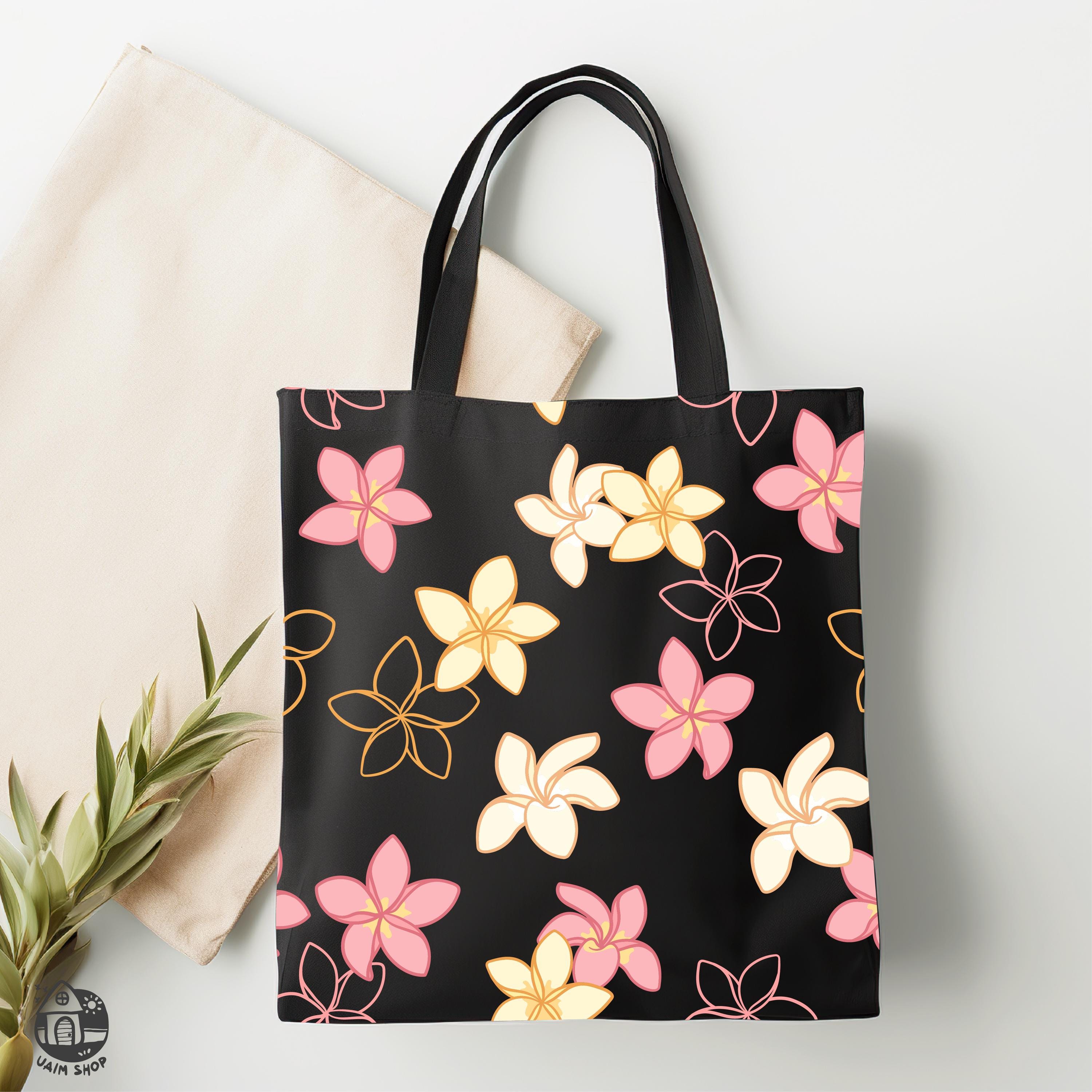 Seamless Pattern Plumeria Flower | Floral for Lei Png | Outline