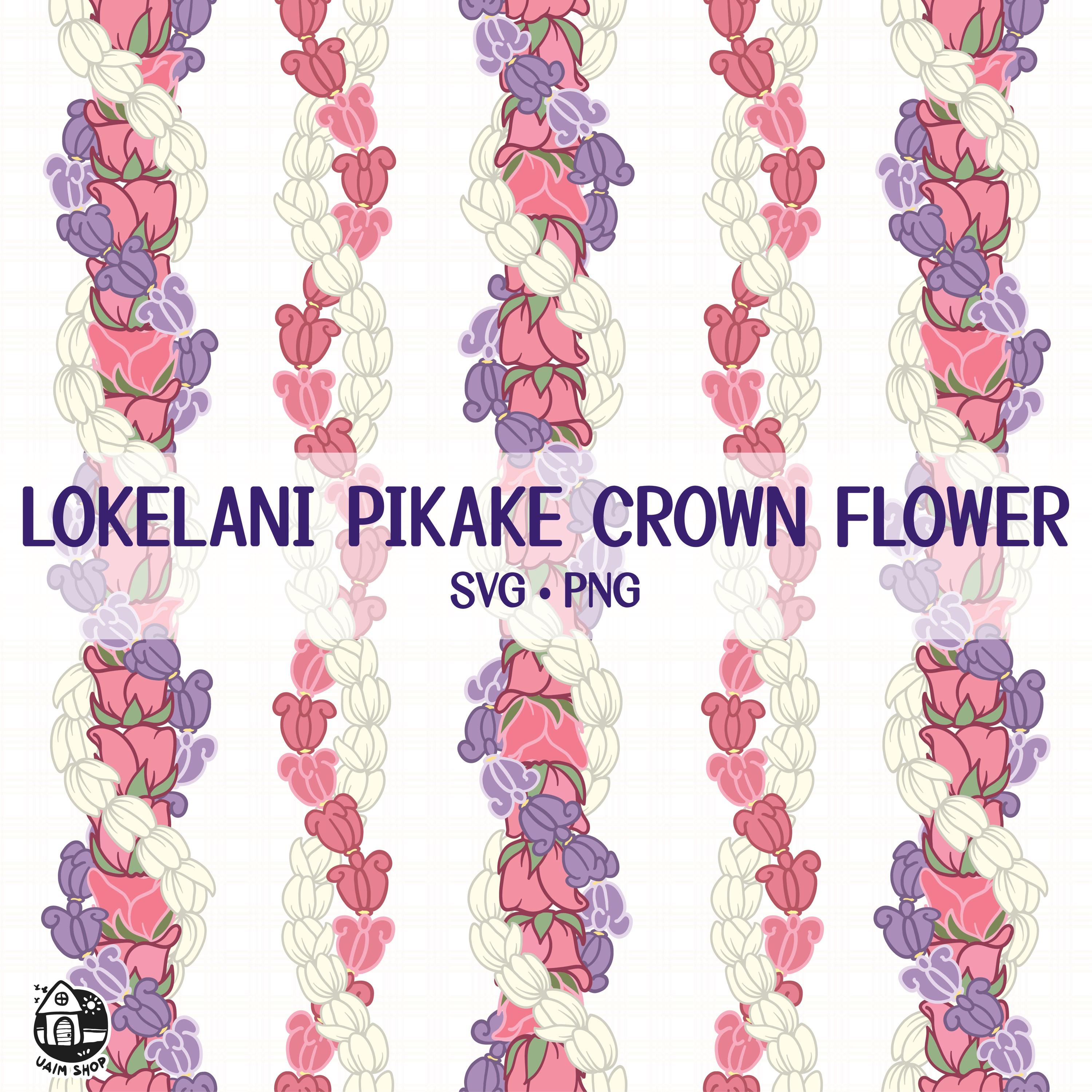 Seamless Pattern Lokelani Pikake and Crown Flower Lei | Twist Lei