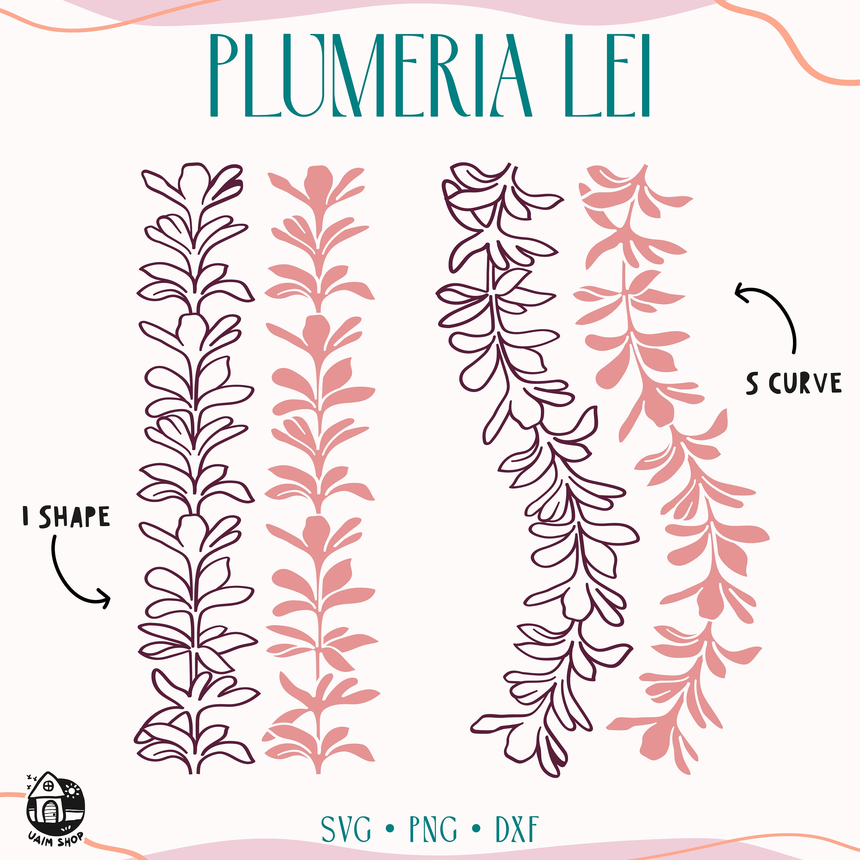 DOUBLE STRAND PLUMERIA LEI TEE – Jeans Warehouse
